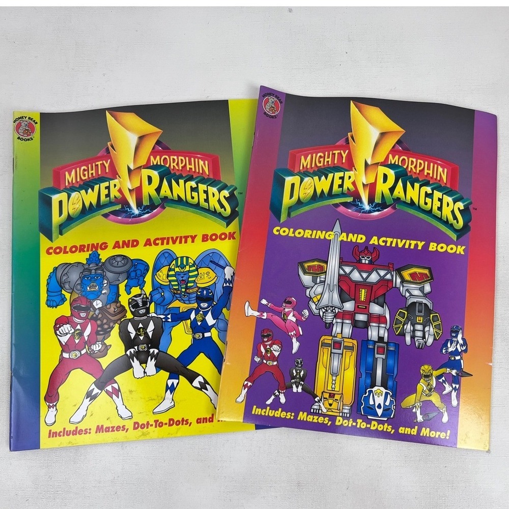 Mighty Morphin Power Rangers Coloring Activity Book‎ Mazes Dot-To-Dots